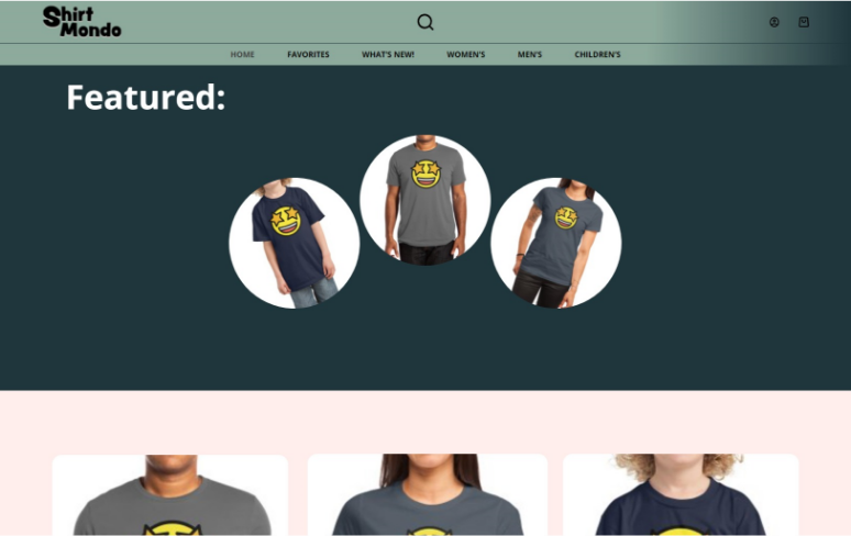 image of shirtmondo website